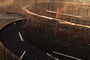 东方砼烟囱新建施工现场